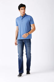 Blue Feather touch Polo T-shirt for Men