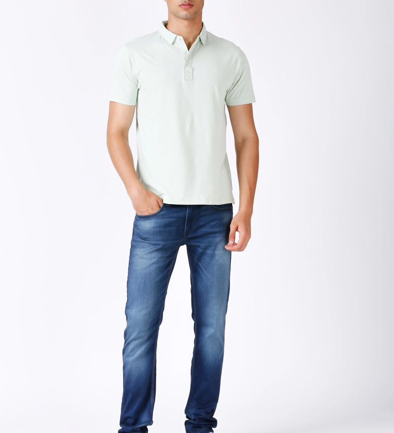 Mint Feather Touch Polo T-shirt