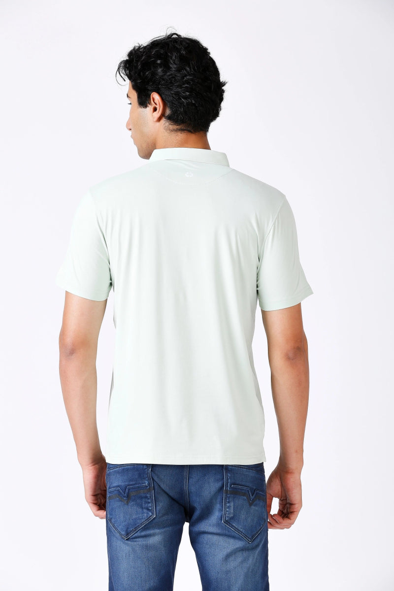 Mint Feather Touch Polo T-shirt