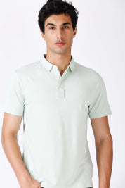 Mint Feather Touch Polo T-shirt