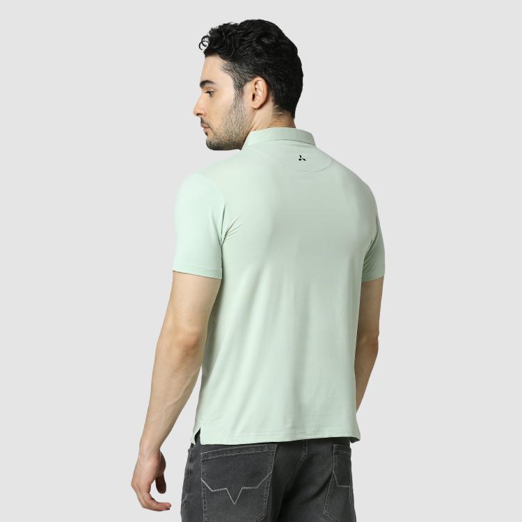 Feather Touch Mint Green Polo T-shirt