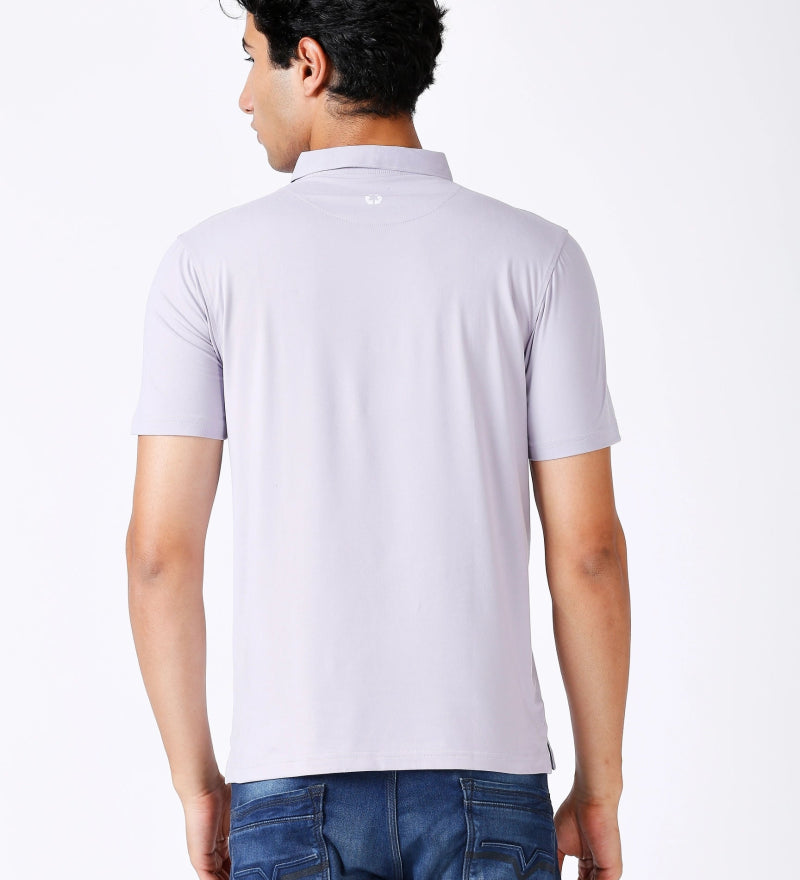 Purple Feather Touch Polo T-shirt