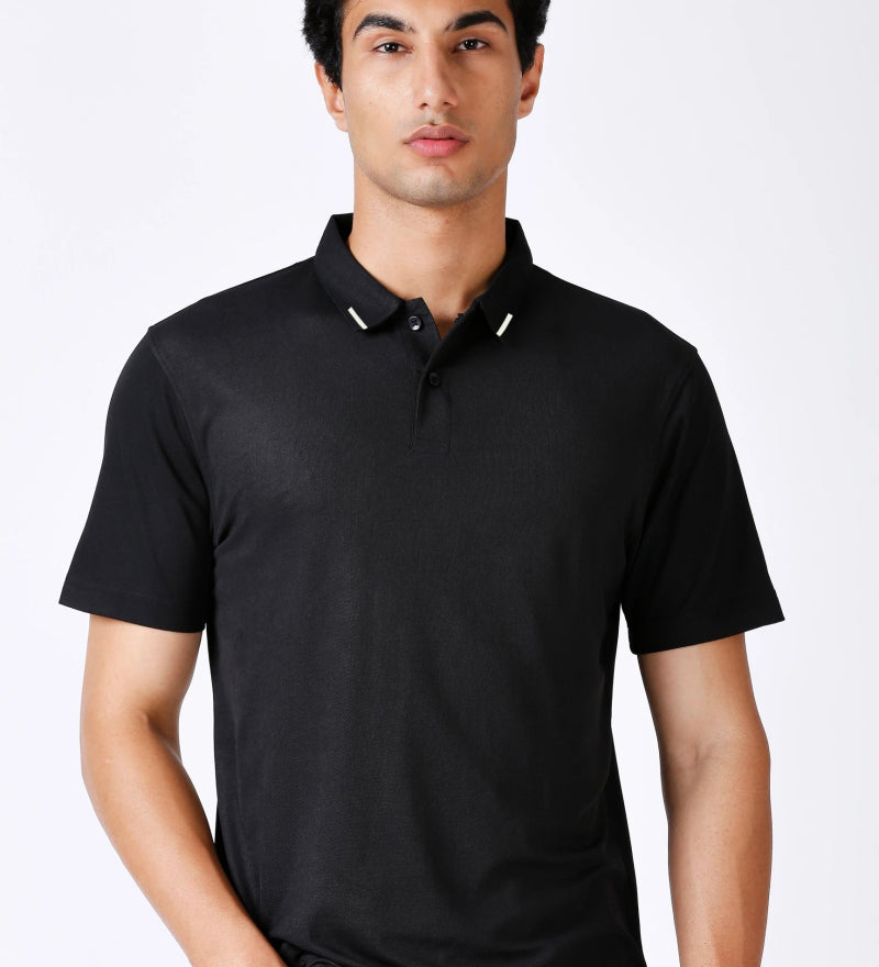 Black Polo T-shirt for Men