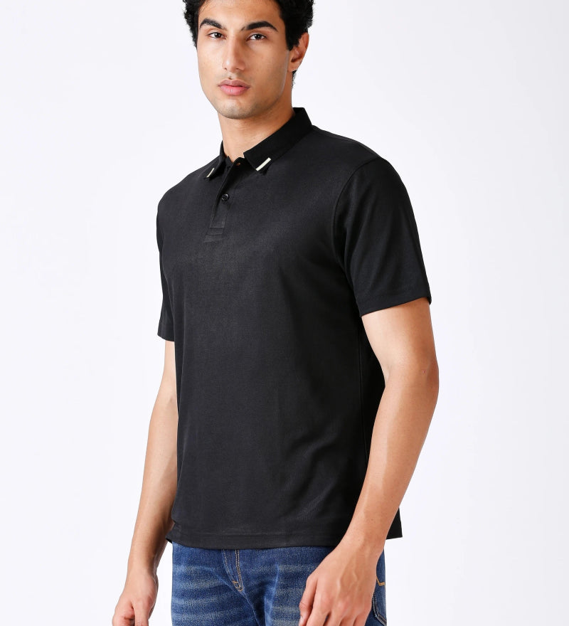  Black Polo T-shirt for Men