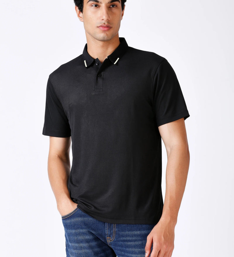  Black Polo T-shirt for Men