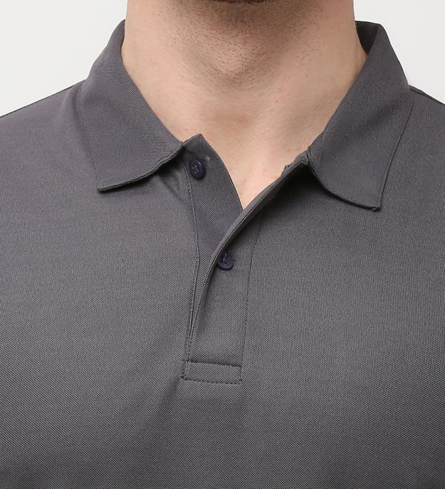 Grey Polo T-Shirt for Men
