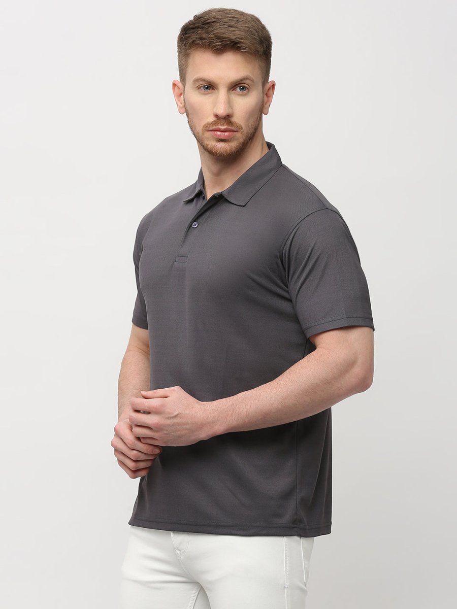 Grey Polo T-Shirt for Men