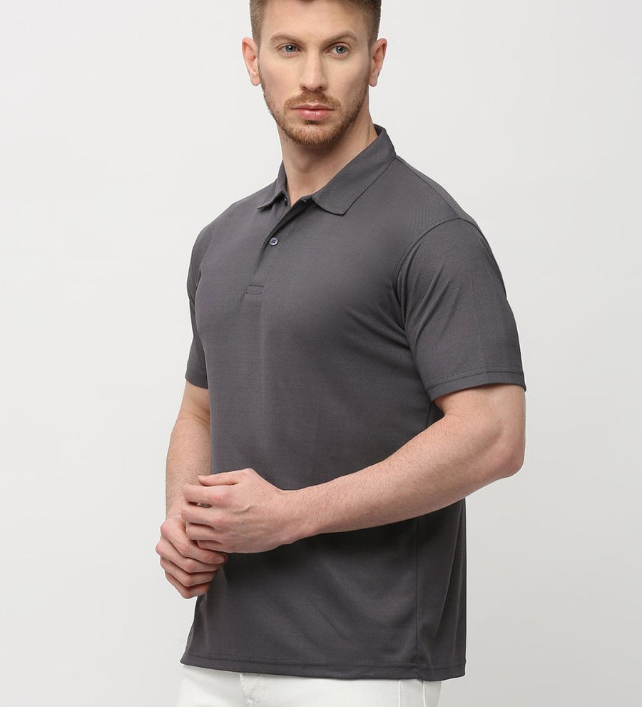 Grey Polo T-Shirt for Men