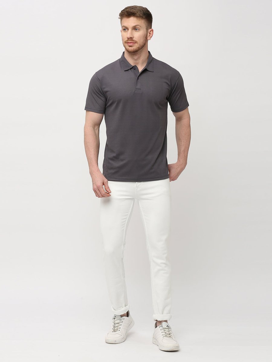 Grey Polo T-Shirt for Men