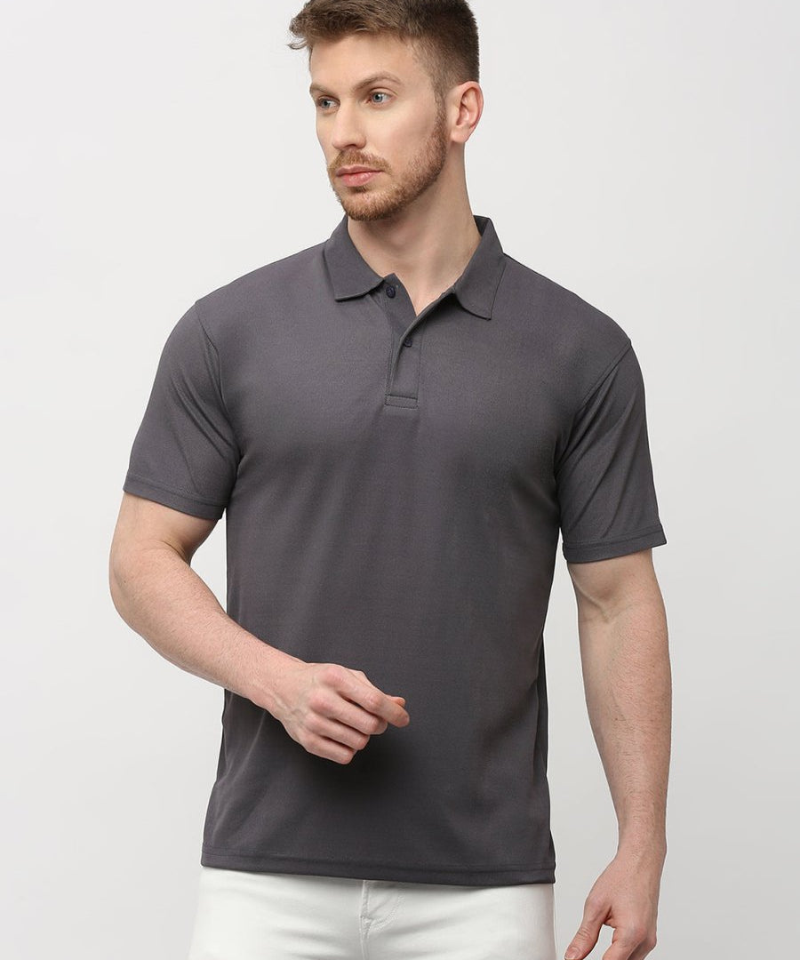 Grey Polo T-Shirt for Men