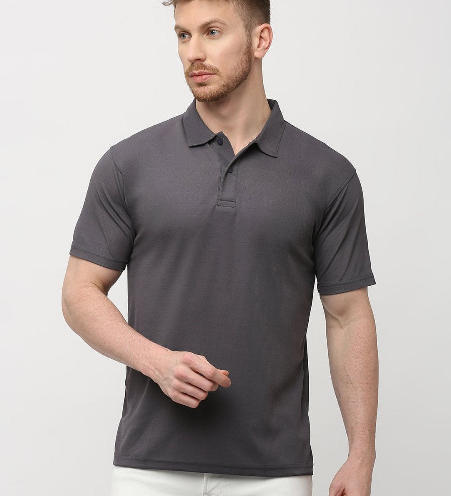 Grey Polo T-Shirt for Men