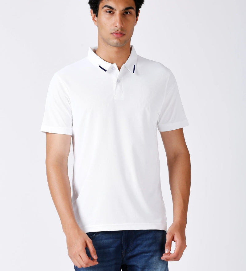 White Polo T-shirt for Men