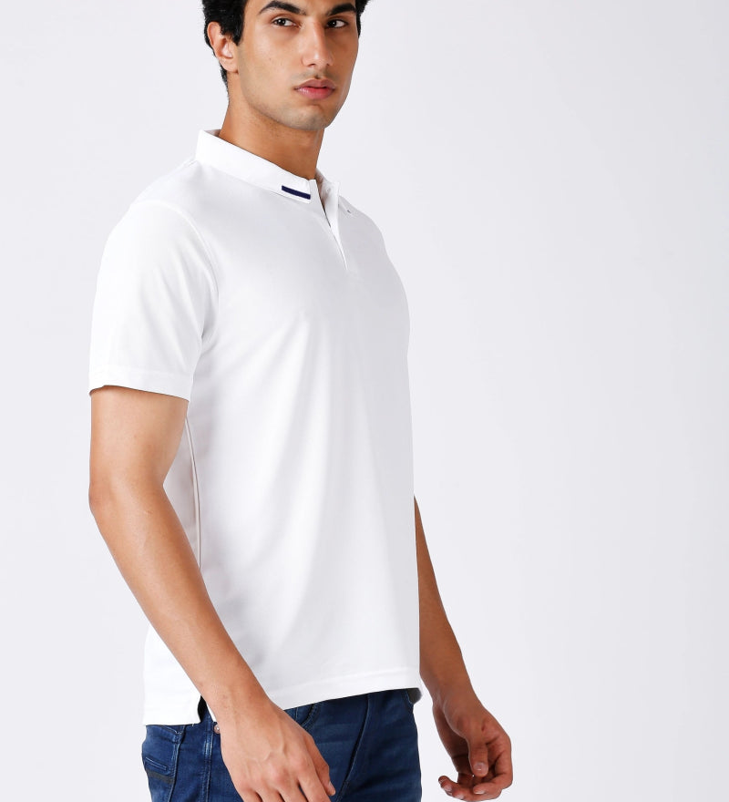 White Polo T-shirt for Men