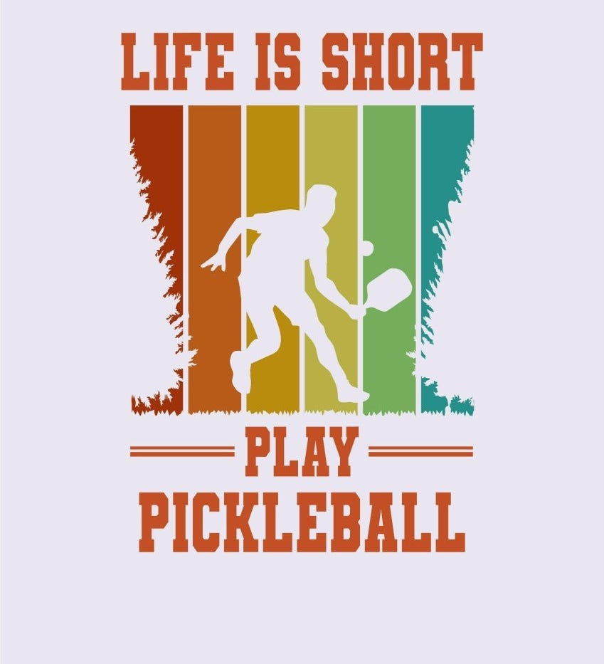 Life Is Short Printed Purple T-shirt