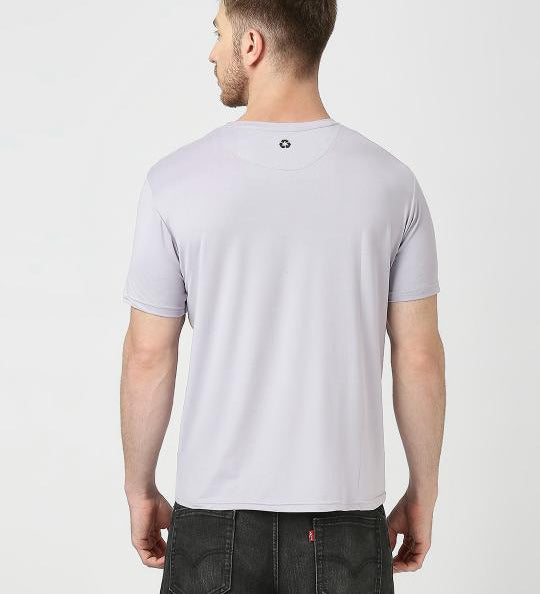 Life Is Short Printed Purple T-shirt