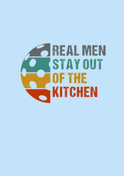 Pickle Ball- Real Men Stay Out of Kitchen Sky Blue T-shirt