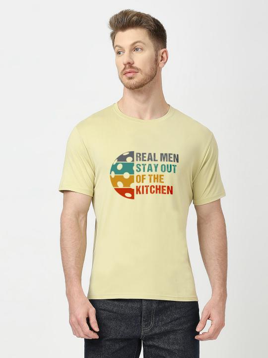Pickleball- Real Men Stay Out of Kitchen Olive Dry Fit T-shirt