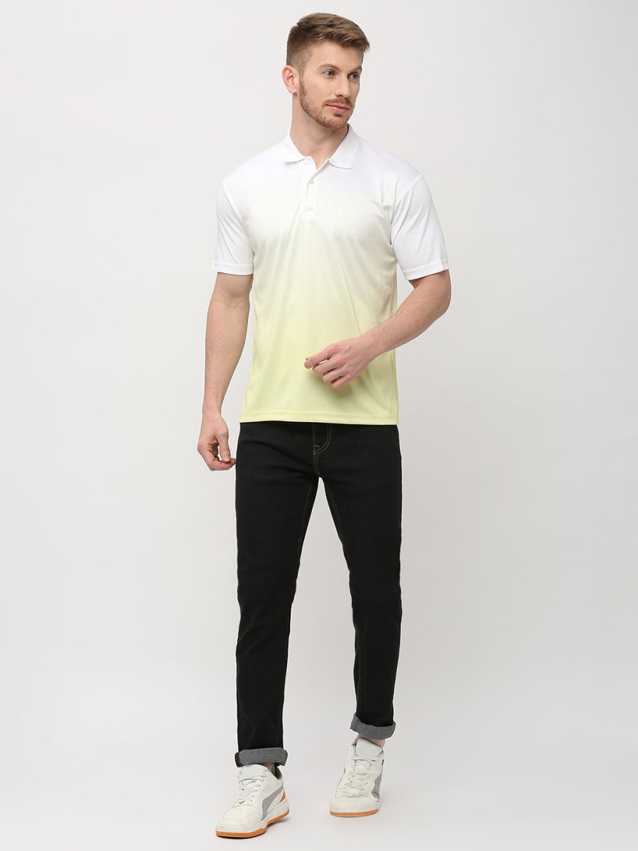 Men's Lime Ombre Polo T-shirt