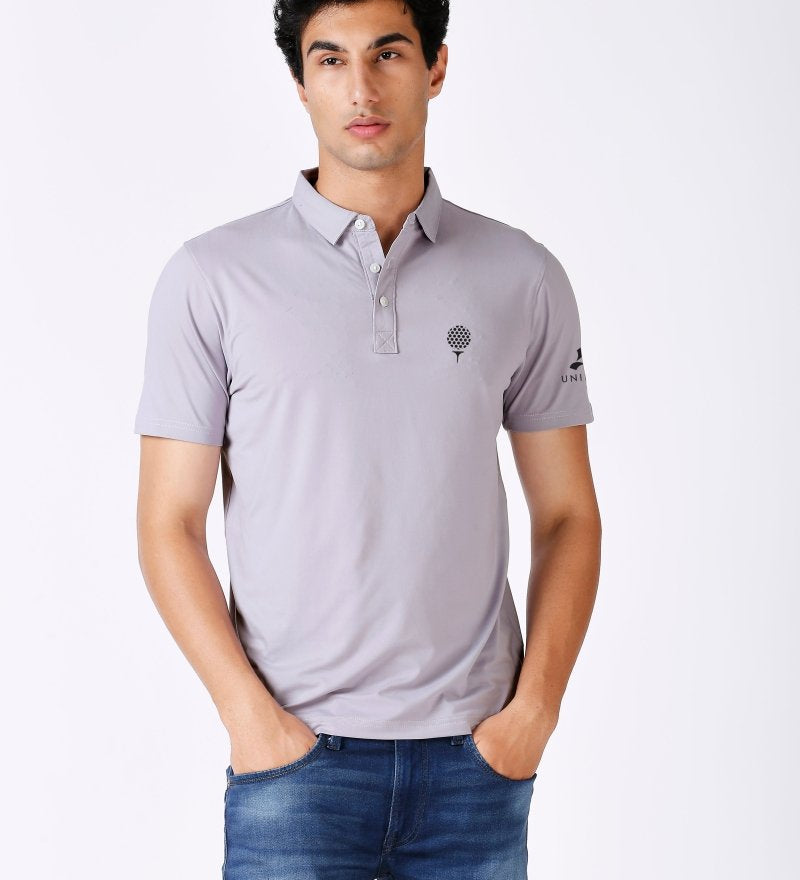 Golf Polo T Shirt Feather Touch Soft Material Purple Color