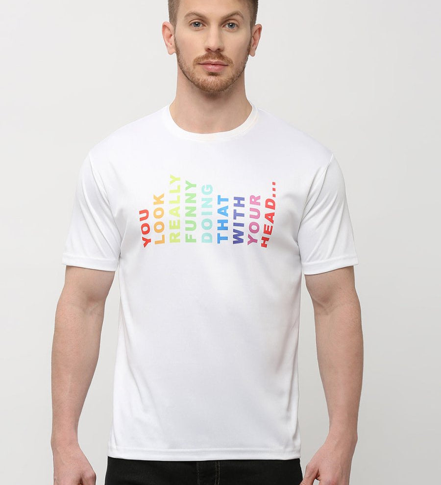 Really Funny Print White T-shirt