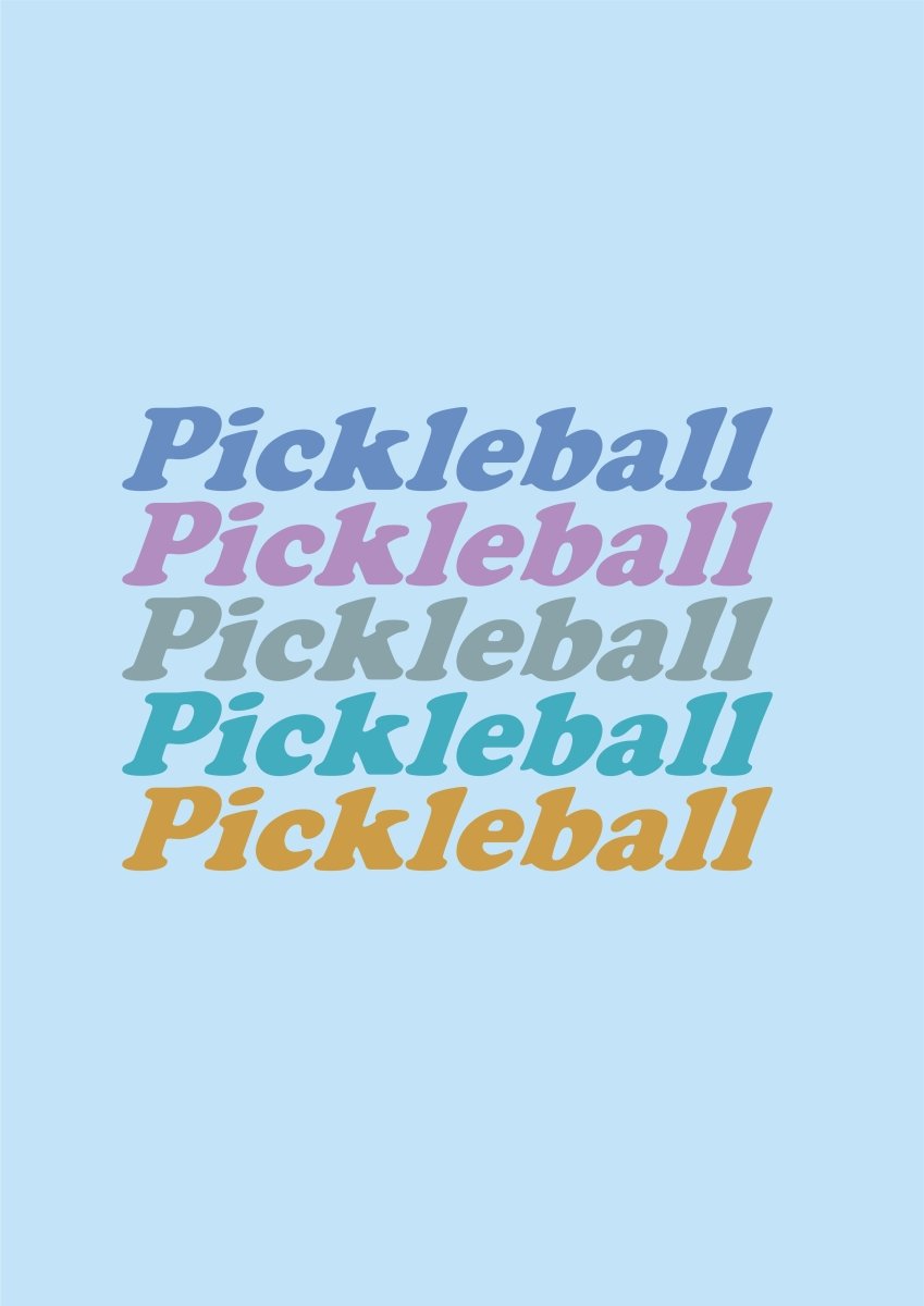 Sky Blue Dry Fit T-Shirt with “Pickleball Pickleball Pickleball” Quote