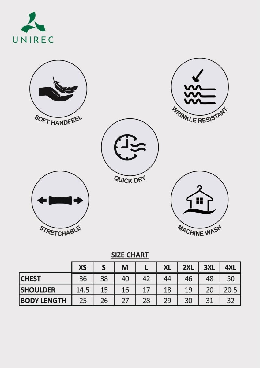 pickleball t shirt specification and size chart
