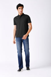 Solid Polo Collar T-shirt for Men's