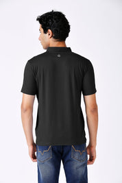 Solid Polo Collar T-shirt for Men's