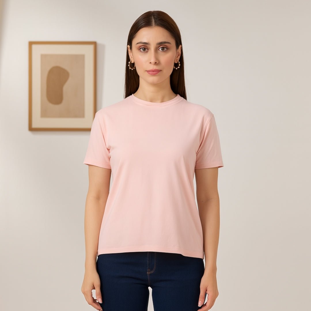 Feather Touch Round Neck T-Shirt