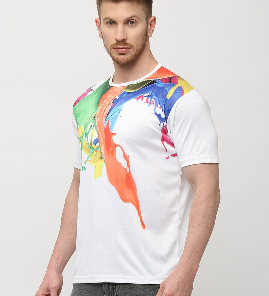 Vibrant graphic print on Splash T-shirt