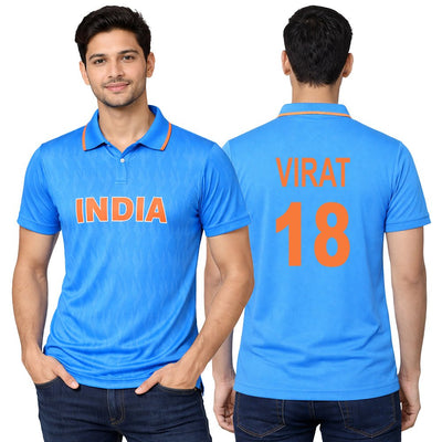 Team India Blue Virat Men Jersey T-Shirt