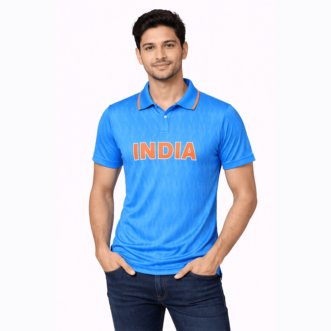 Team India Blue Bumrah Men Jersey T-Shirt