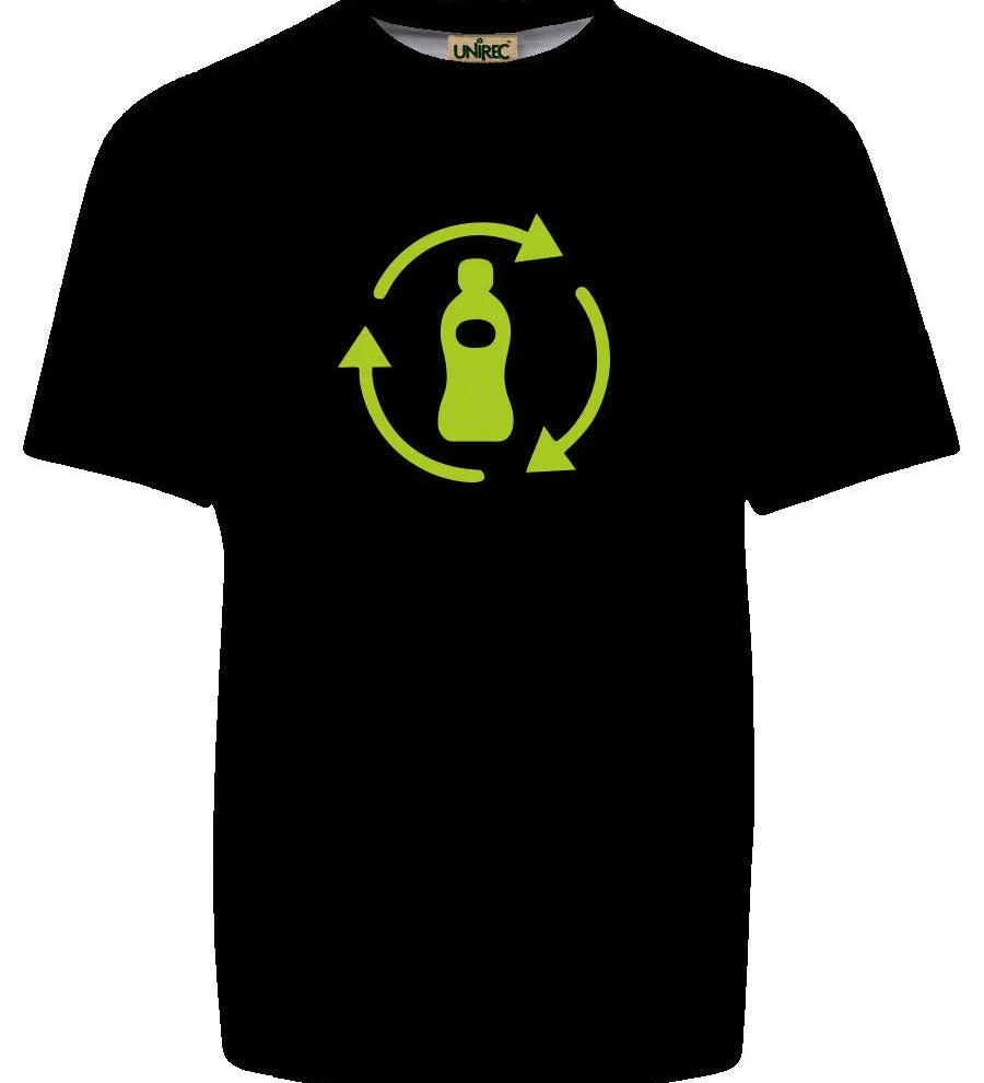 Men's Feather Touch Round Black T-Shirt