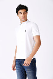 White Golf Polo T-Shirt – Feather Touch